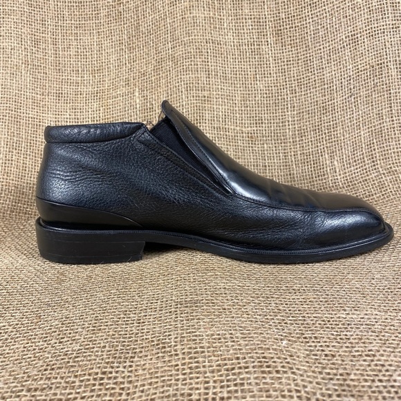 Florsheim ankle boots Imperial shoes black leather men sz 9D main image 5